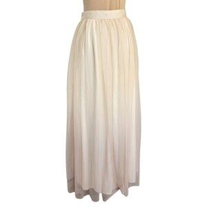 Lauren Conrad Runway Light Ombre Tule Long Length Skirt Sz 4